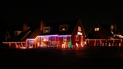 Holiday Lights photo taken using a tripod