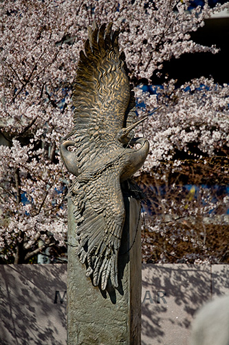 Crane Sculpture - Japanese American Memorial to Patriotism During World War II in Washington DC