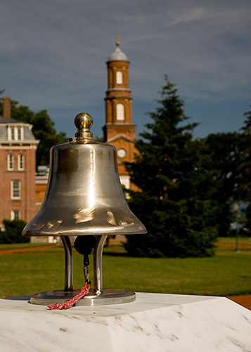 Bell at entrance to National Fallen Firefighters Memorial