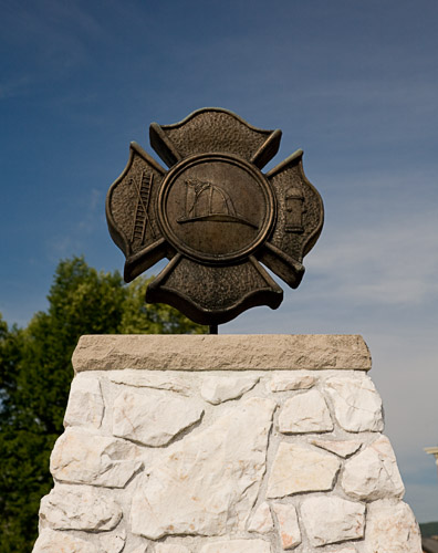 Maltese Cross on the National Fallen Firefighters Memorial