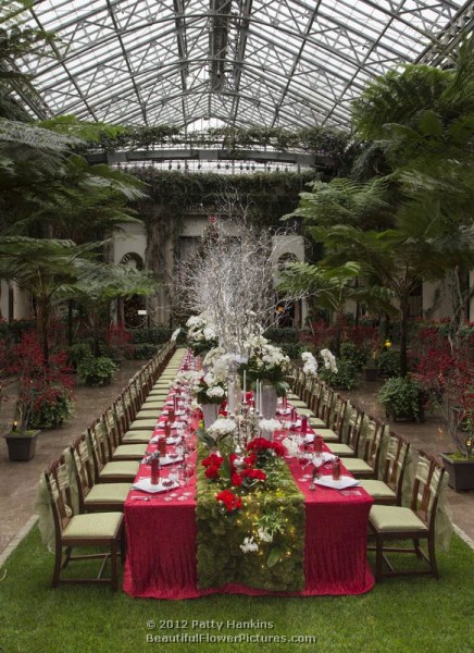 Longwood Gardens - Christmas - Exhibition Hall - Table - 2012