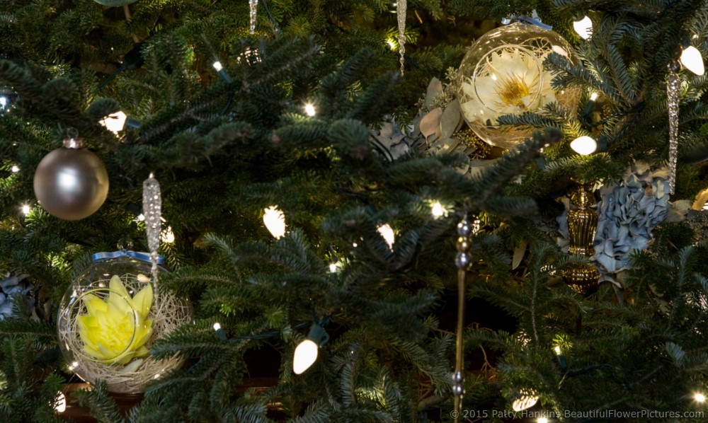 Decorations on the Music Room Christmas Tree, Longwood Gardens © 2015 Patty Hankins