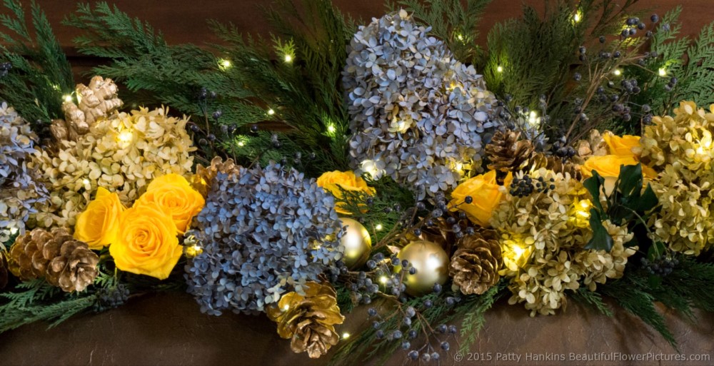 Music Room Fireplace Mantle, Christmas at Longwood Gardens © 2015 Patty Hankins