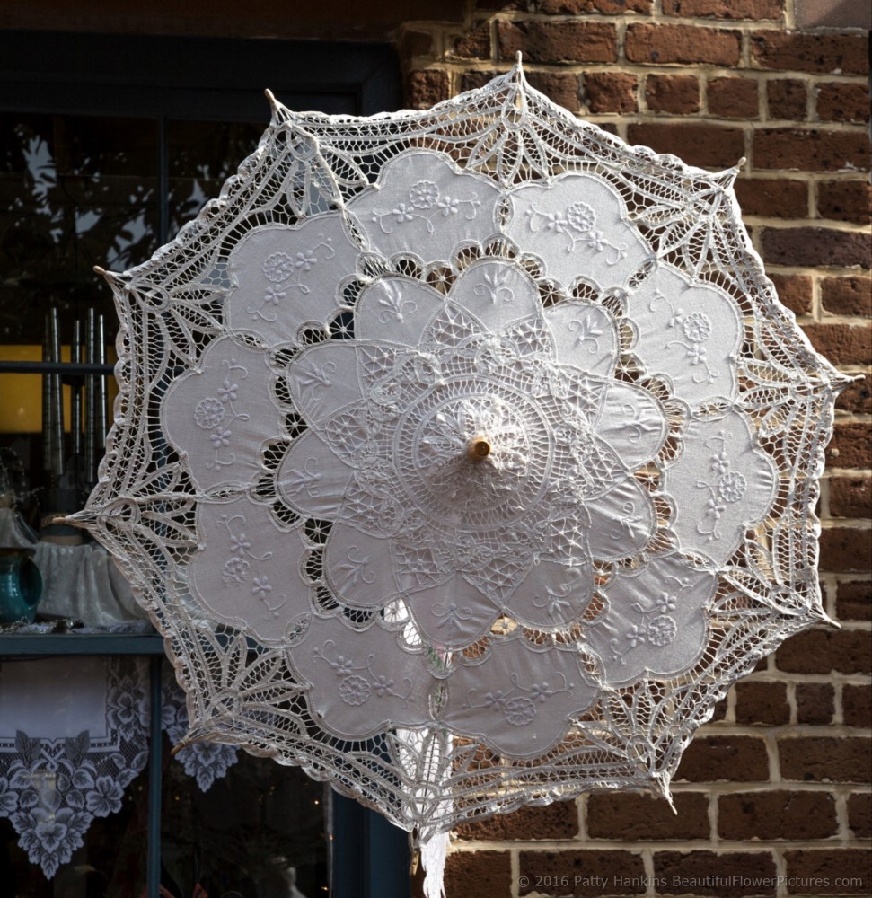 Lace Umbrella at Savannah's City Market © 2016 Patty Hankins