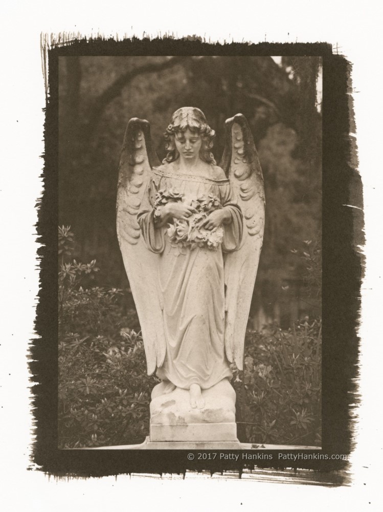 Graveyard Angel, Bonaventure Cemetery, Savannah, Georgia. Palladium Toned Kallitype. © 2017 Patty Hankins