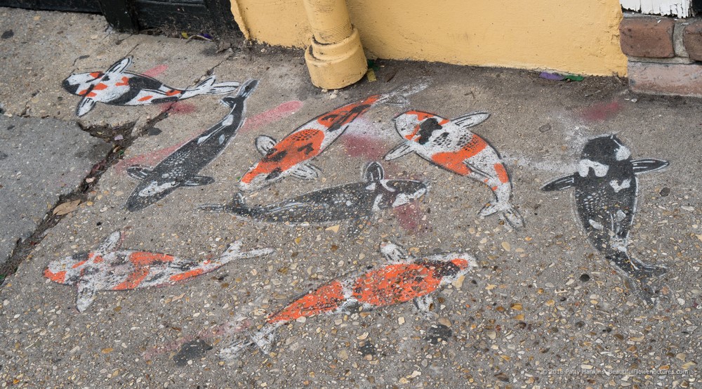 Koi Street Art, French Quarter, New Orleans © 2018 Patty Hankins