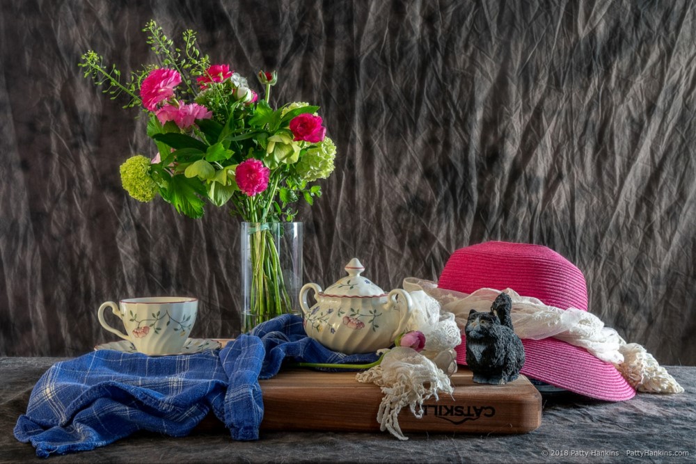 Afternoon Tea with Cat Still Life © 2018 Patty Hankins