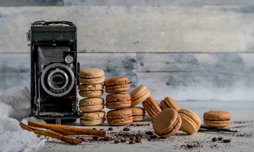 Vintage Camera & Macaroons Still Life © 2018 Patty Hankins