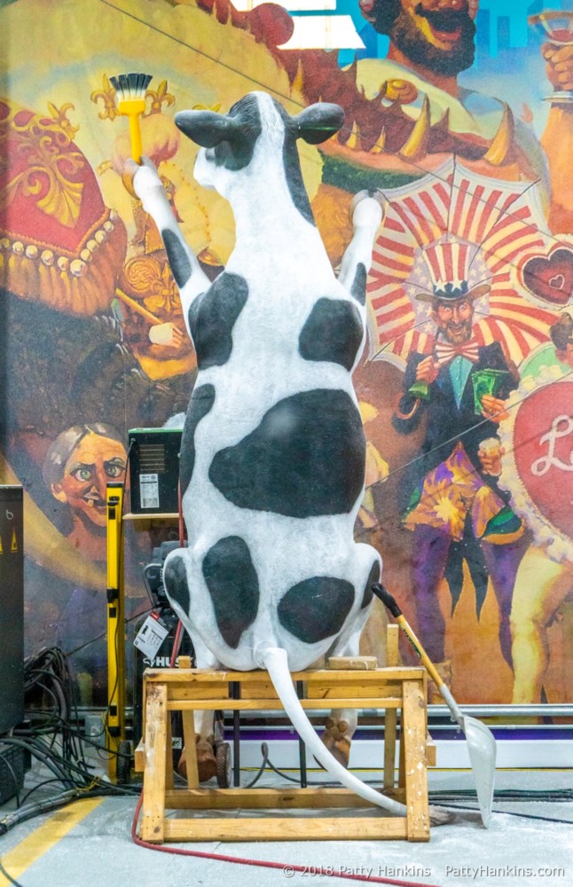 Chick-fil-a Cow at Mardi Gras World, New Orleans © 2018 Patty Hankins