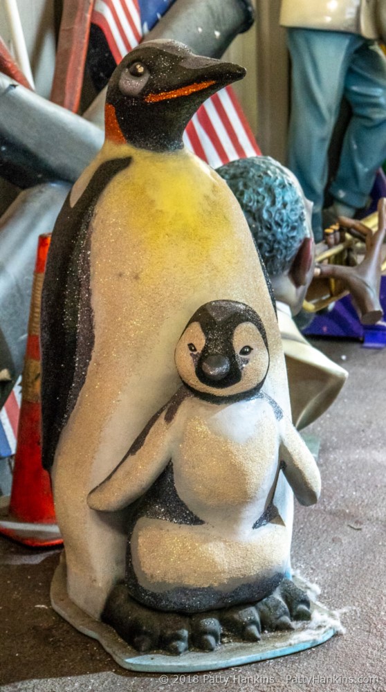 Penguins at Mardi Gras World, New Orleans © 2018 Patty Hankins