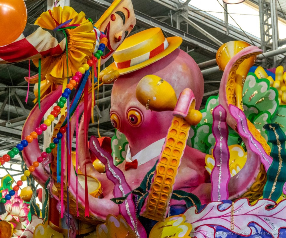 Octopus at Mardi Gras World, New Orleans © 2018 Patty Hankins