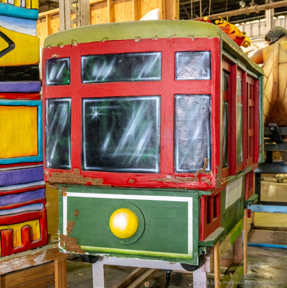 Trolley Car at Mardi Gras World, New Orleans © 2018 Patty Hankins