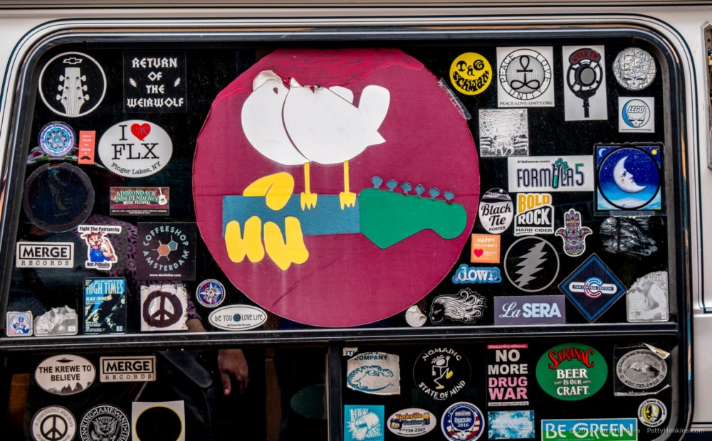 Stickers on a Car Window © 2018 Patty Hankins