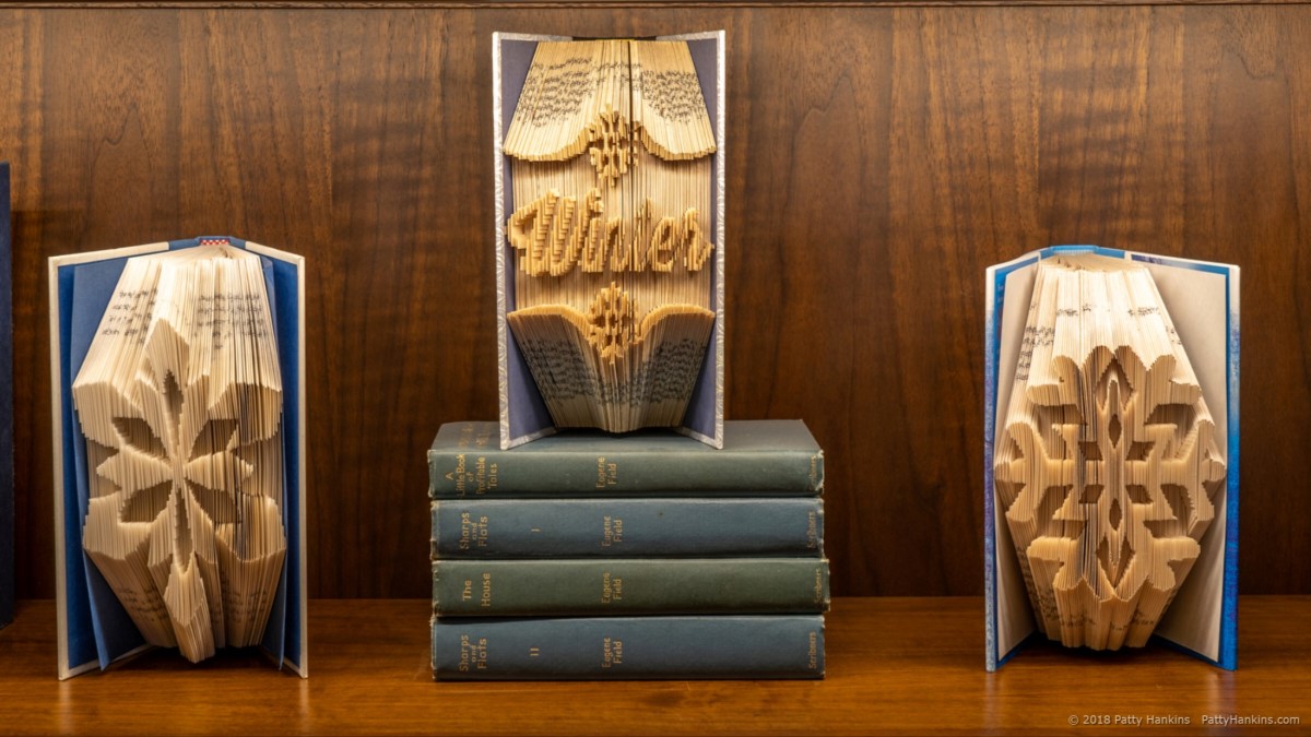 Folded Book Decoration, Christmas in the Music Room, Longwood Gardens 2018 © 2018 Patty Hankins