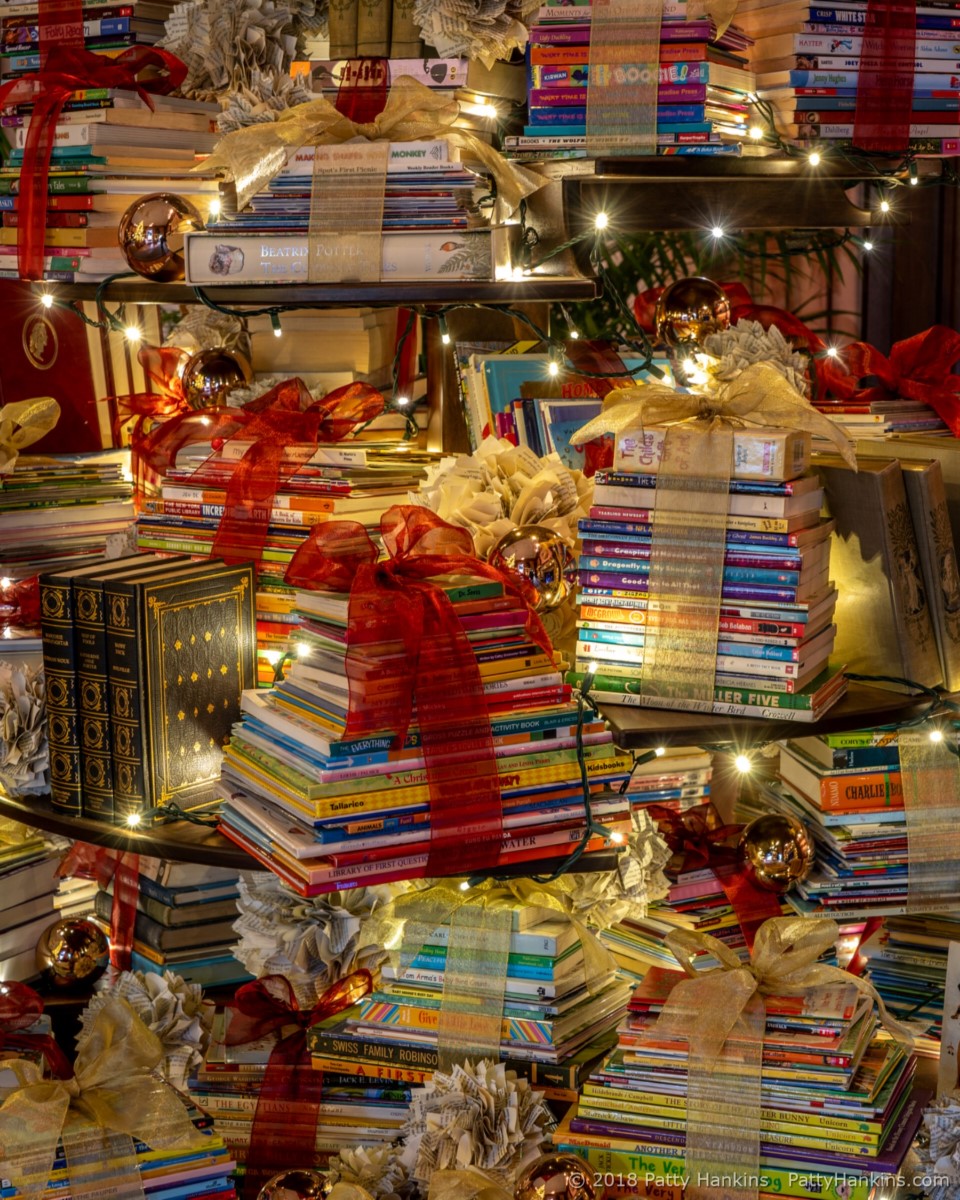 The Book Tree in the Music Room, Christmas at Longwood Gardens 2018 © 2018 Patty Hankins 