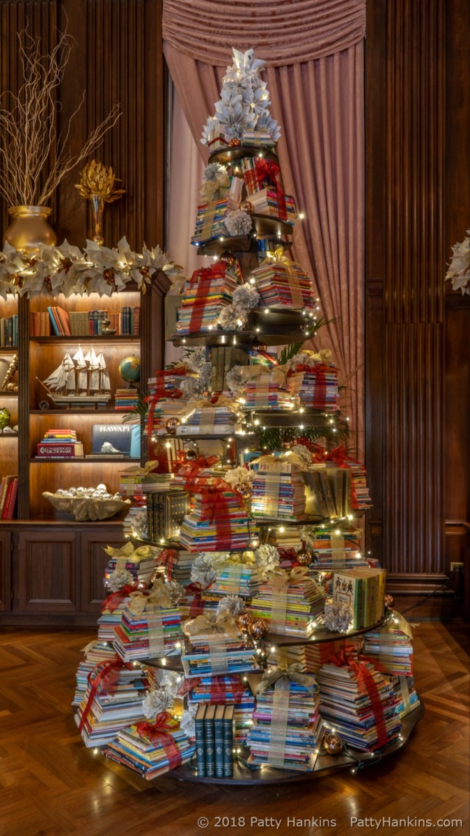 The Book Tree in the Music Room, Christmas at Longwood Gardens 2018 © 2018 Patty Hankins 