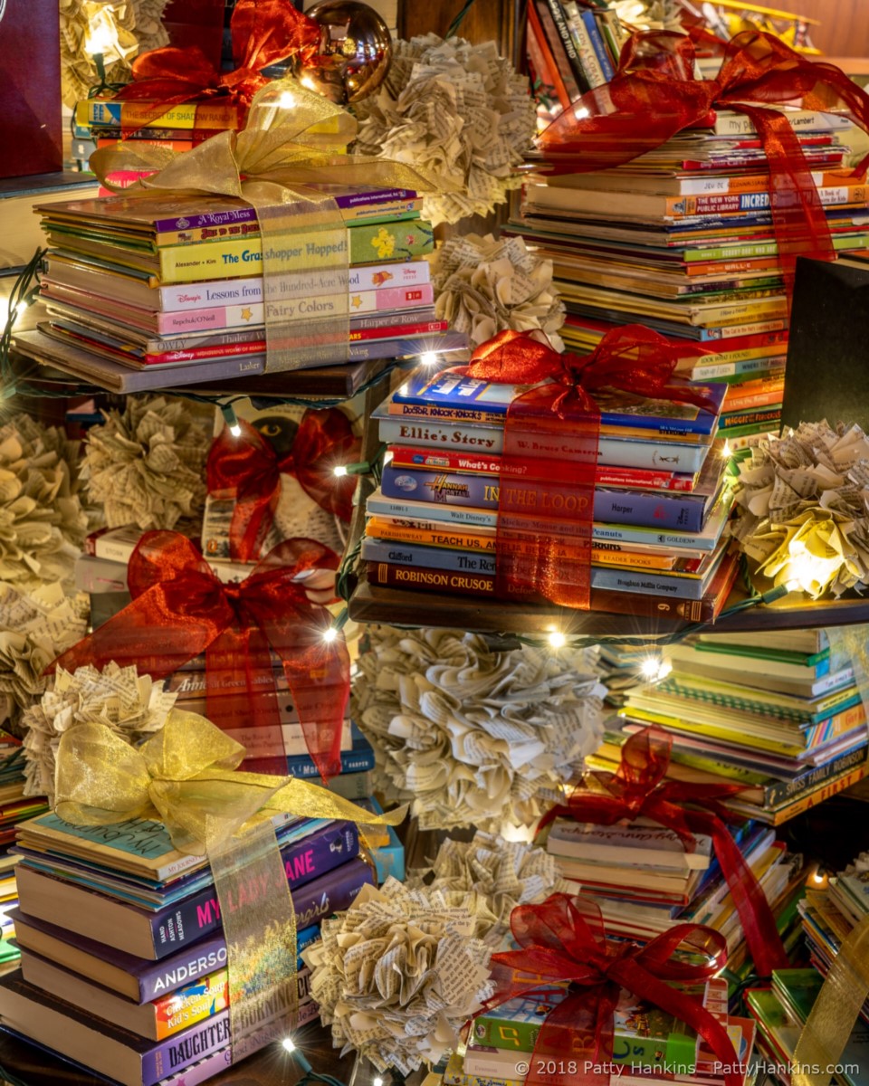 The Book Tree in the Music Room, Christmas at Longwood Gardens 2018 © 2018 Patty Hankins 