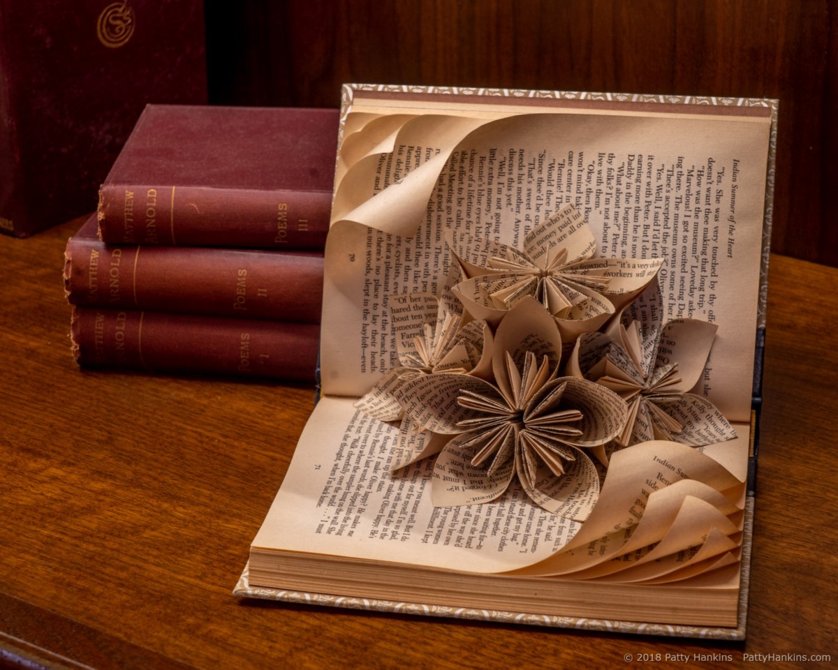 Folded Book Decoration, Christmas in the Music Room, Longwood Gardens 2018 © 2018 Patty Hankins