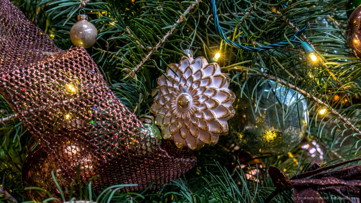 Decorations in the Conservatory, Longwood Gardens, Christmas 2018 © 2018 Patty Hankins