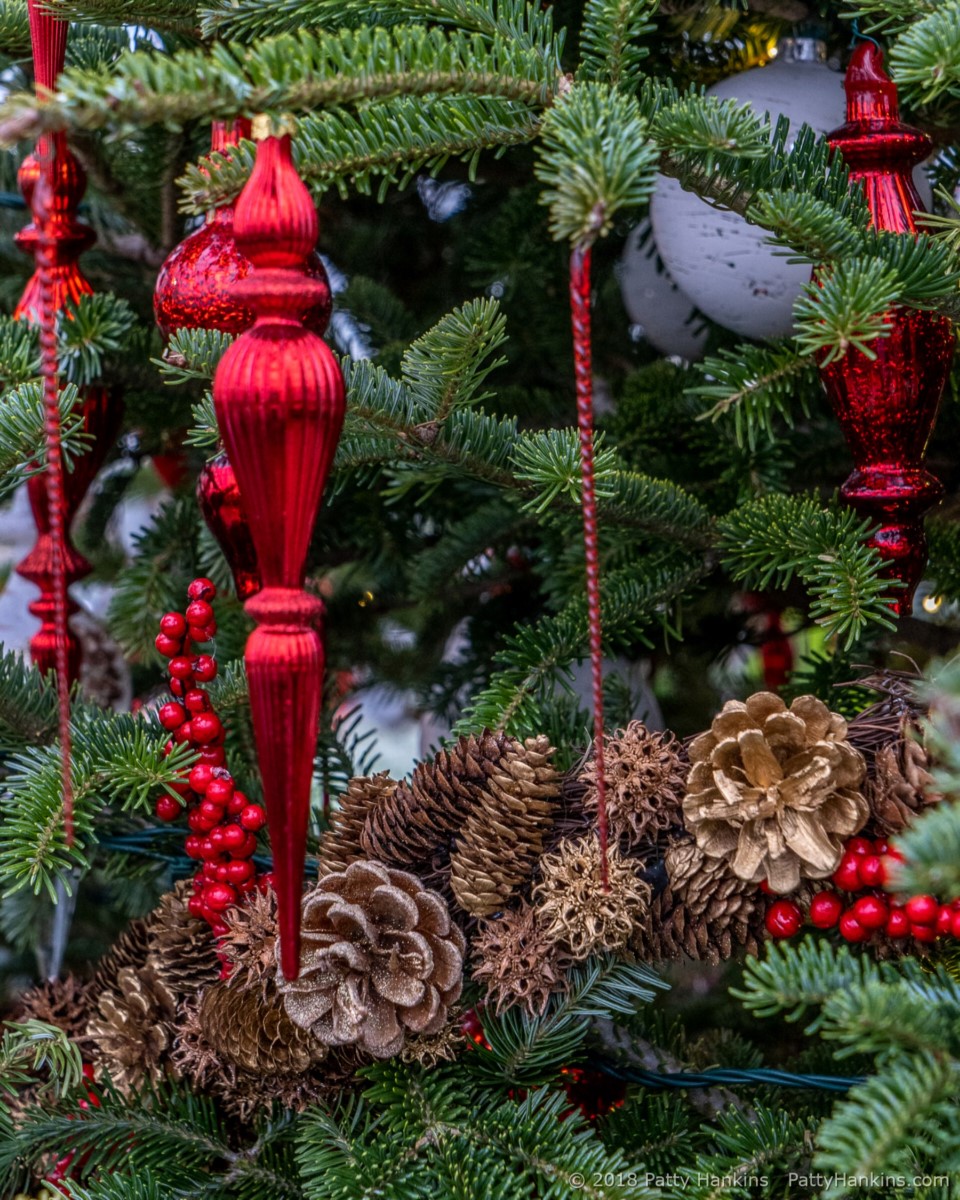 Decorations in the Kitchen Garden, Longwood Gardens, Christmas 2018 © 2018 Patty Hankins